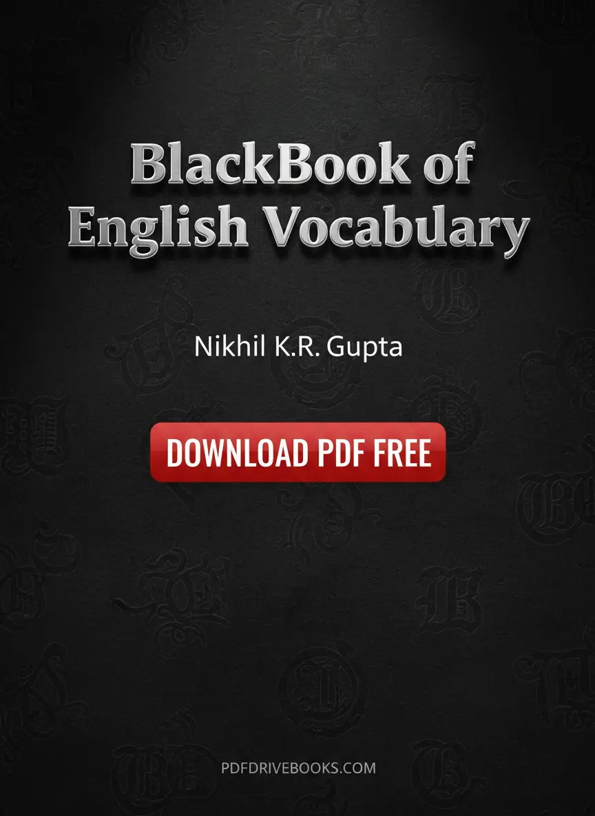 Black Book of English Vocabulary PDF